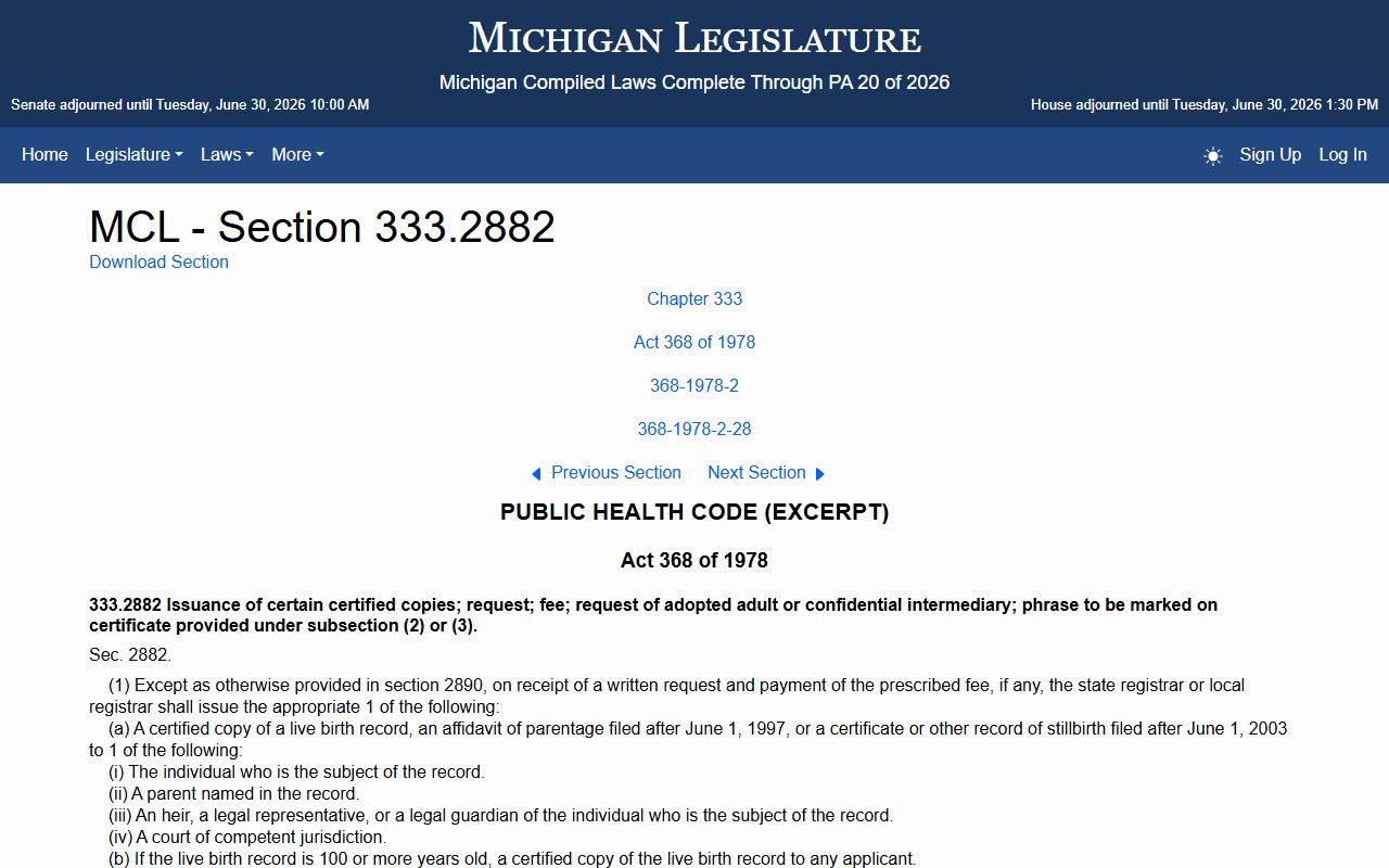 Benzie County probate records Michigan mental-health confidentiality statute